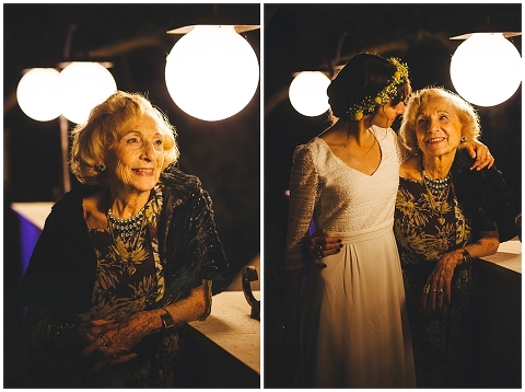 Mariée et sa grand-mère aux Arbousiers