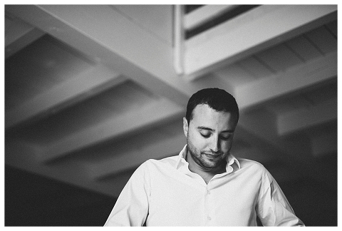 Groom Getting Ready Chateau La Banquiere 