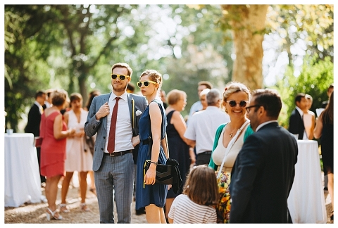Invités mariage Château La Banquière