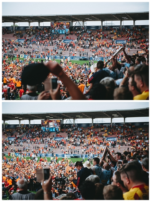 Remise du bouclier aux joueurs de l'USAP