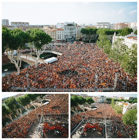 USAP Présentation du bouclier Pro D2 au Castillet